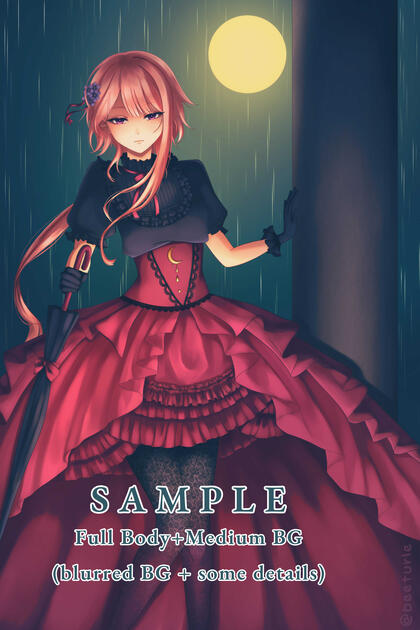 Full Body+Medium BG (blurred BG + some details)