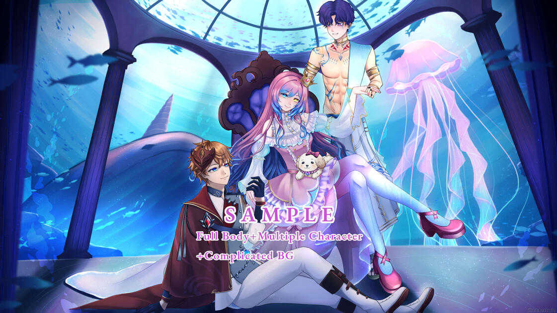 Full Body + Multiple Characters+ Complicated BG